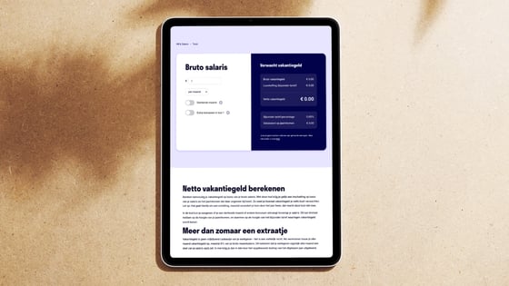 Vakantiegeld calculator