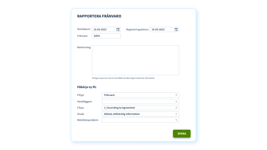 Absence registration_SE