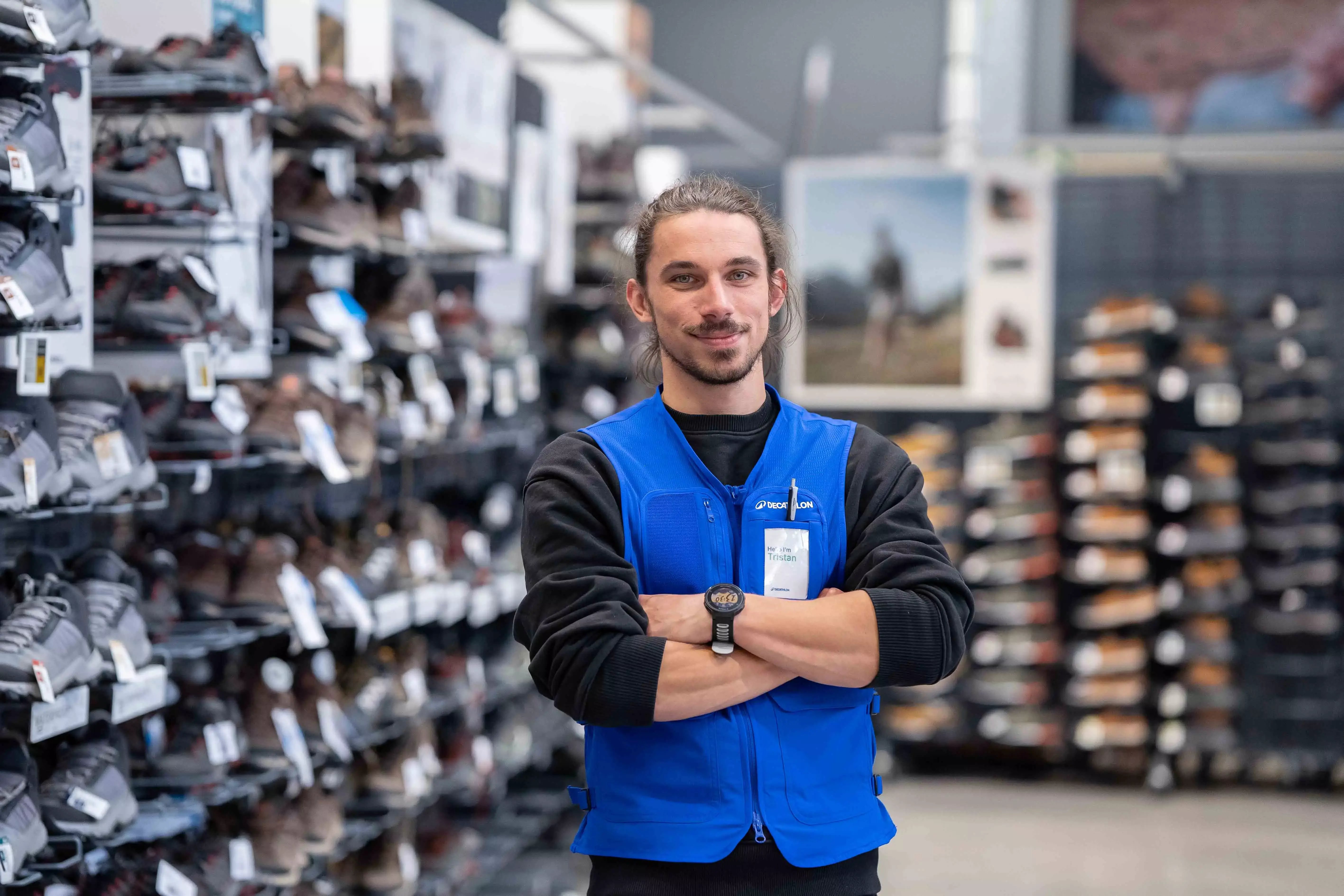 Decathlon medewerker schoenen