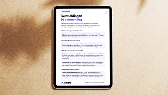 Bank Integration in één keer goed activeren