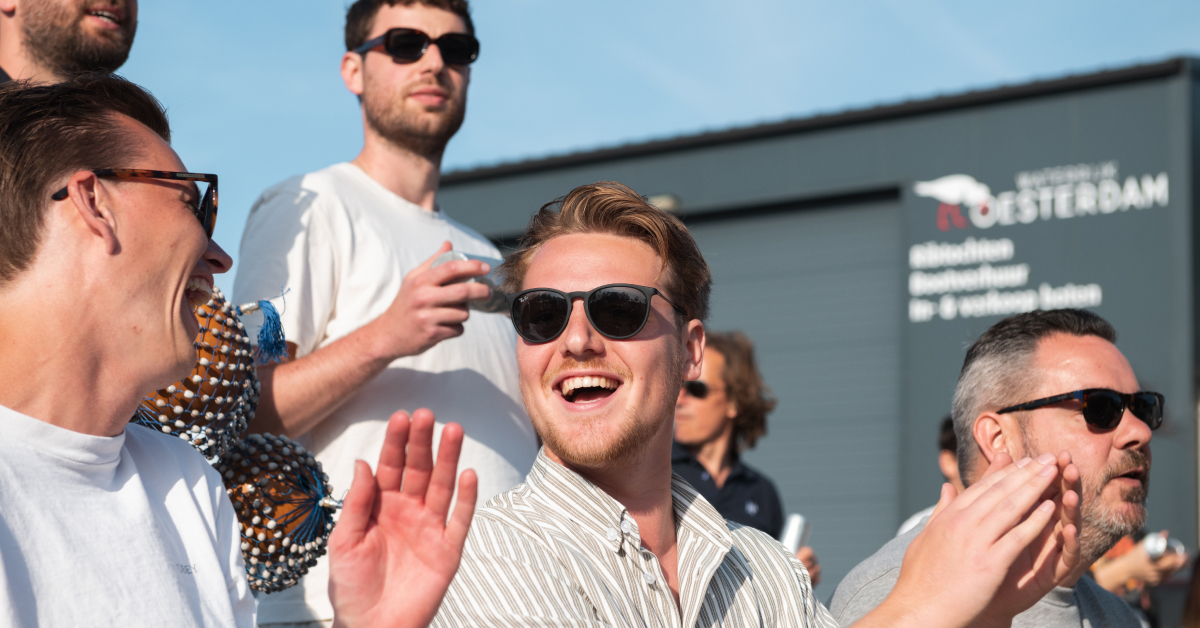 Sem en Karsten aan het trommelen