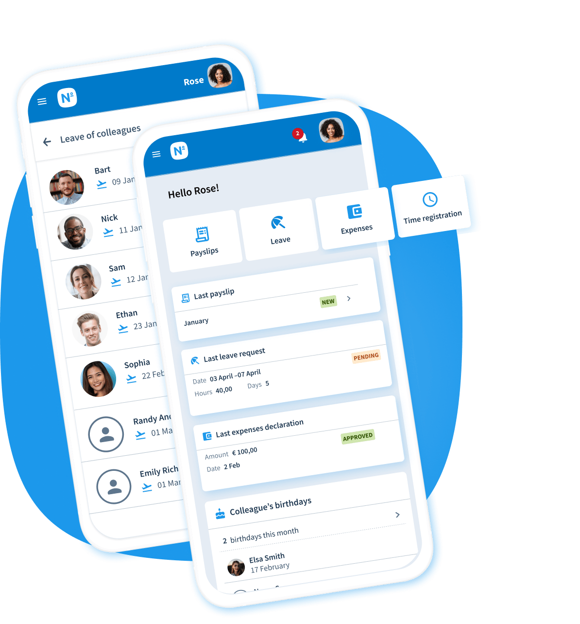 hr app verlof declaraties verzuim medewerkers beste applicatie