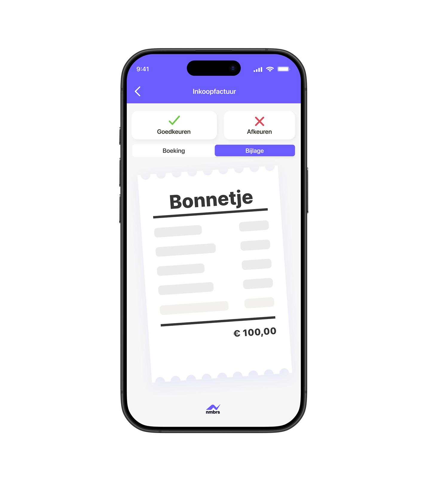 Mobiele app - bonnetjes